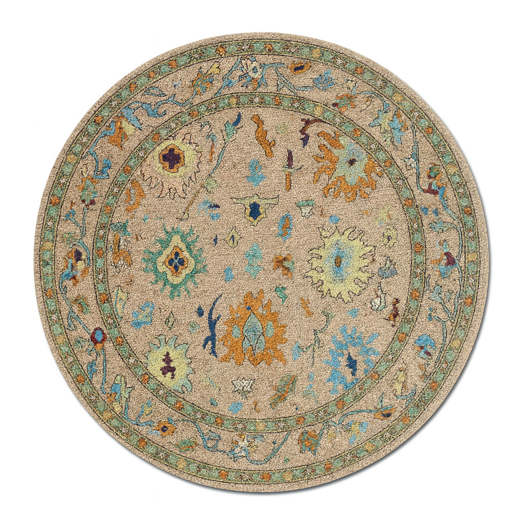 MARAVENIS - Hand Knotted Oushak Carpet